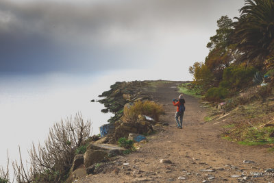 a photographer at Albany Bulb