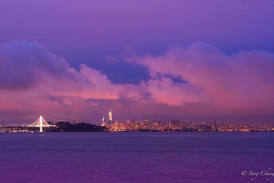 SF viewed from Berkeley Marina in early morning
