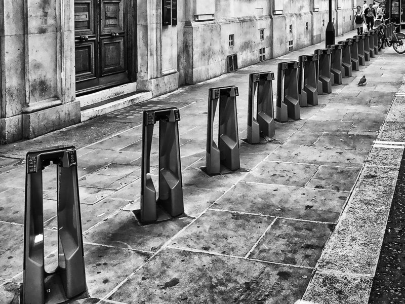 Bike racks, London