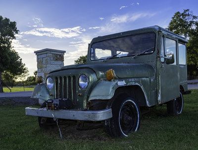 Vintage Jeep  Perhaps a 1966 DJ5 Mail Delivery Truck.