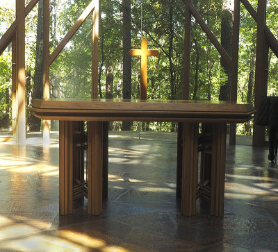 Altar table and cross