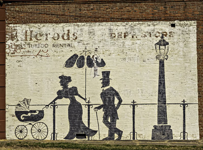 Advertizing mural