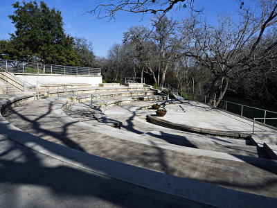 Rabb House amphitheater  between the house and Brushy Creek.