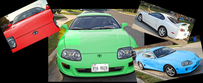 toyota supra in any color you want