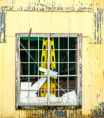 Warehouse window, Taylor, Texas