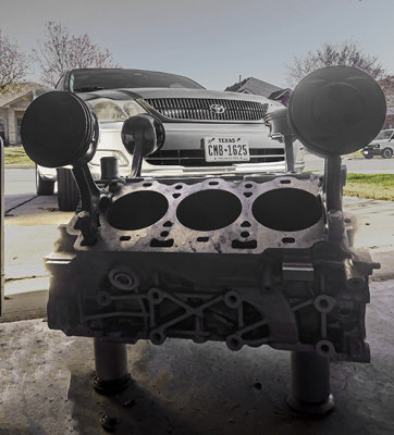 Car without an engine. It's no wonder my Check Engine light is on. (3/18)