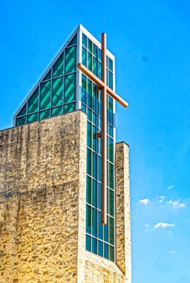 St. John  Church Tower, Round Rock, TX (6/16)