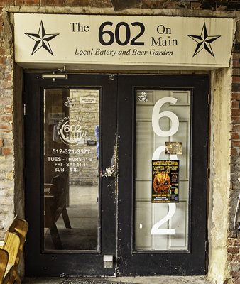 The 602 Eatery alley entrance.