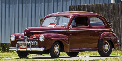 Check out this beautifully restored 1942 Ford sedan.