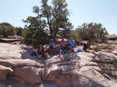 Fried Chicken Picnic on Seven Mile Rim Trail