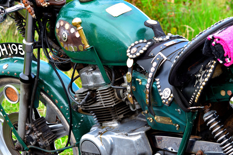 Old, much loved Honda motorbike.
