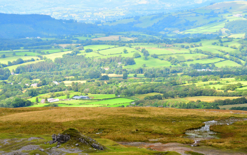 The view from the quarry edge.