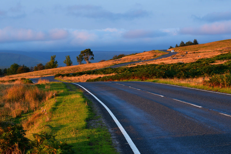 Picturesque road to Brecon.