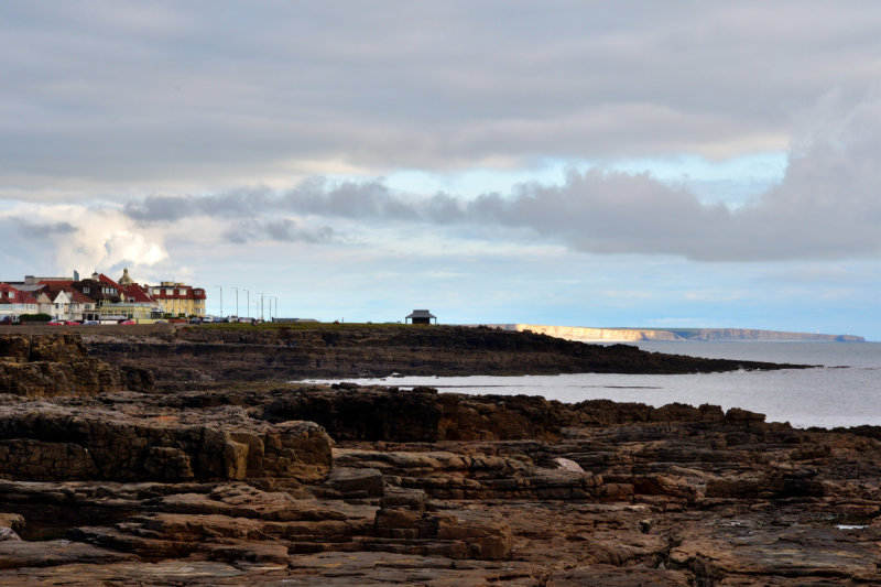 Porthcawl at low tide.