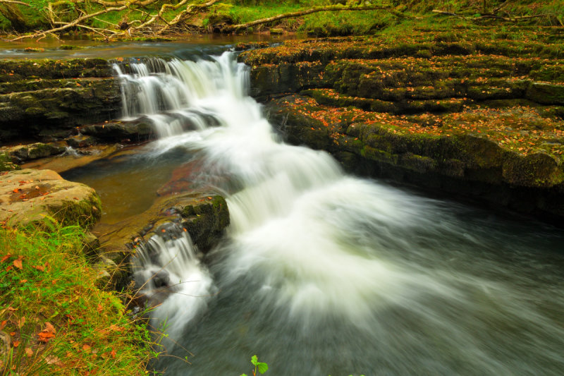 Unnamed falls near Pont Melin-fach.