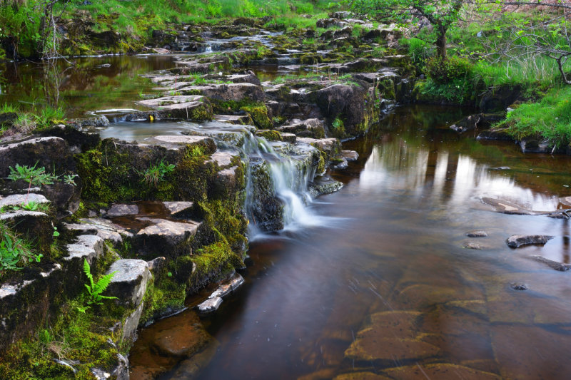 Afon Hepste at Bryn-Cl, Penderyn.