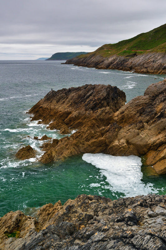 Gower. Looking westward from Langland Bay.