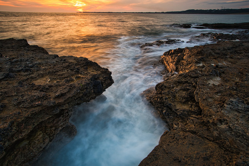 High tide sunset, Ogmore-by-Sea.