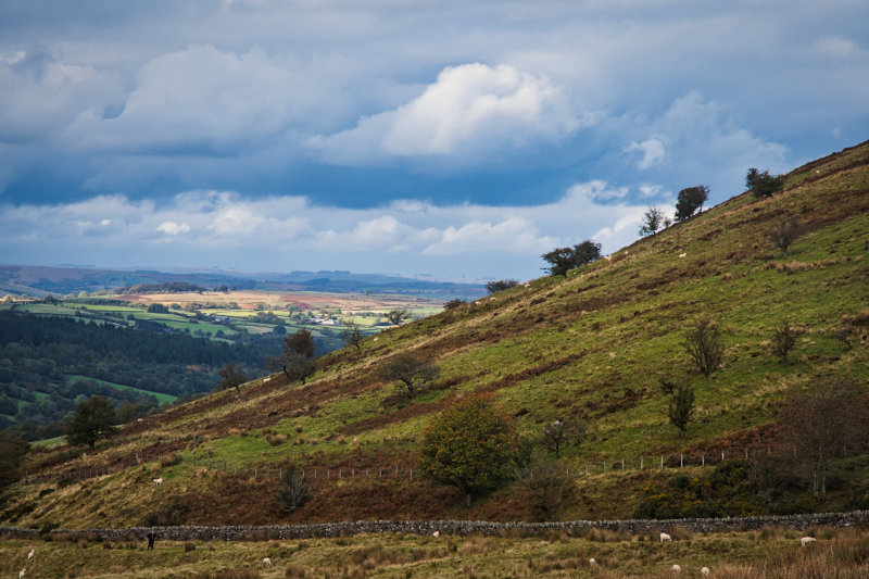Its a long hard climb from Brecon.