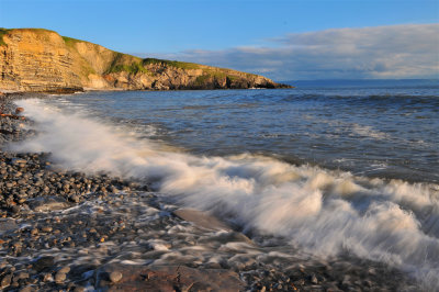 High tide, Dunraven Bay.