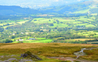 The view from the quarry edge.