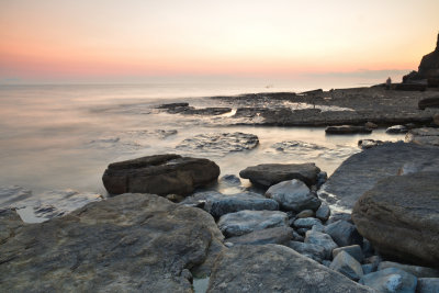 August evening at Dunraven Bay.