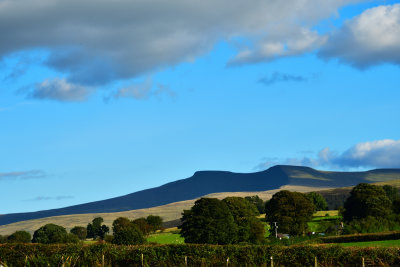 Pen-y-Fan in the cloud shadow.