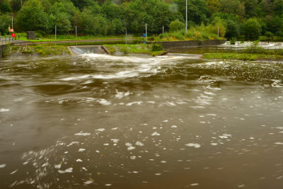 The canoe complex during heavy rain, early October 2021.