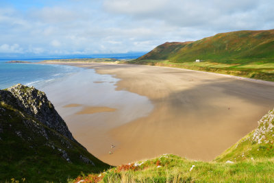 The beach at Rhossili.