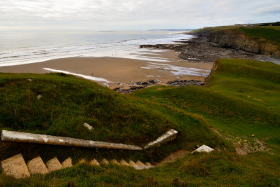 Steps that once led to Dunraven Castle.