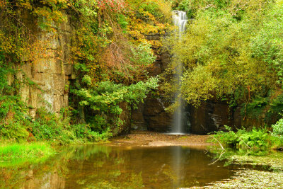 Parc Cwm Darran. Waterfall.