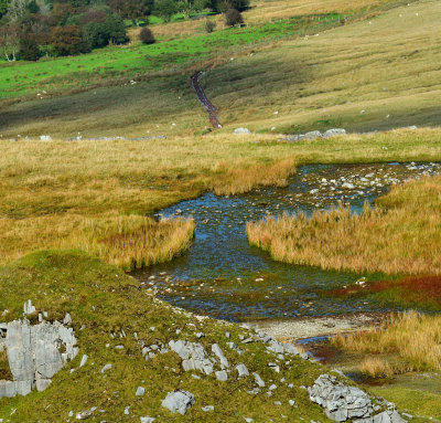 Mountain side below the quarries.