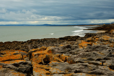 Grey skies over Rest Bay, Porthcawl.