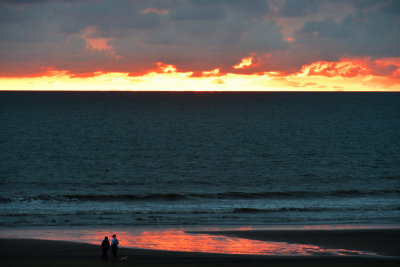Start of a brief but intense sunset.