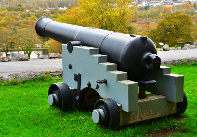 Naval Cannon, Cyfarthfa Park.