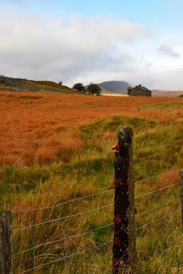 Railway fencing at Penwyllt.