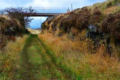 Footbridge over the old Neath to Brecon Railway line.