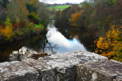 River Usk, upstream view.