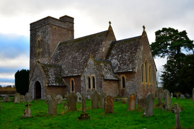 St Gastyn's Church, Llangastyn Talyllyn on the shore of Llangorse Lake.