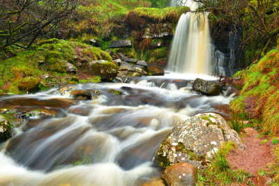 Upper Blaen y Glyn waterfalls, Brecon Beacons.