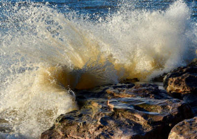 Breaking waves Ogmore-by-Sea.