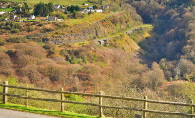 Clydach Gorge from the Llangottock Mountain road.