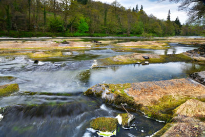River Wye at Boughrood, well below it's usual season level.