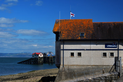 The three lifeboat stations at Mumbles.