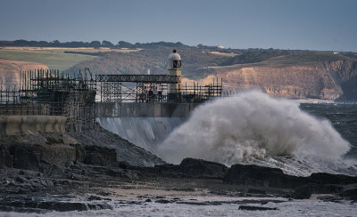 October 2022. The cliffs of Dunraven Bay in the distance.