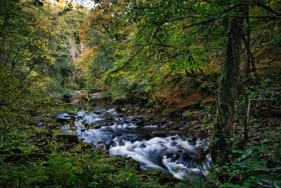 From the footpath at Pontneddfechan.
