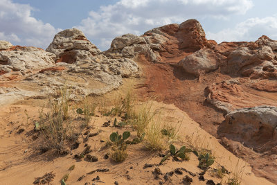 Sand on sandstone