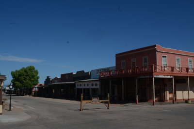 Main Street Looking West with the OK Coral at the end