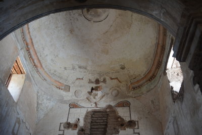 Ceiling detail above the old altar area 