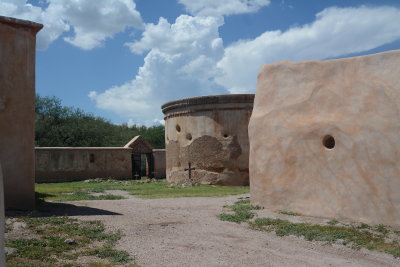 grounds behind the mission